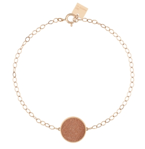 ever gold sandstone disc bracelet