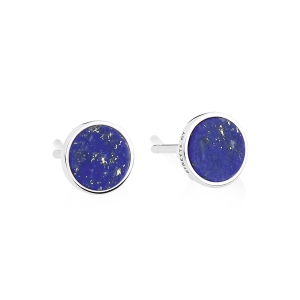 ever lapis white gold disc studs