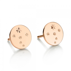 boucles d'oreilles or rose 18 carats<br>by Ginette NY