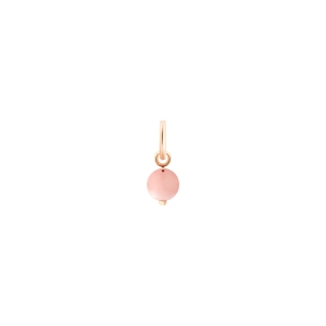 rhodochrosite tiny bead charm