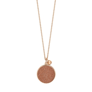 ever gold sandstone disc on chain