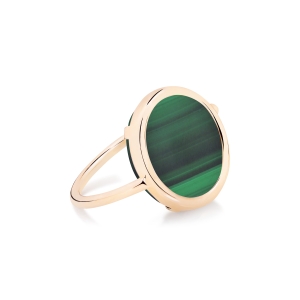 baby malachite disc ring