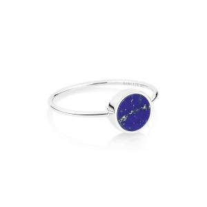 mini ever lapis white gold disc ring