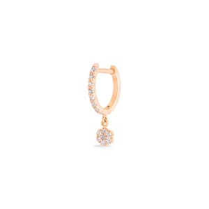 NECKLACE - Mini diamond lotus on chain | Ginette NY