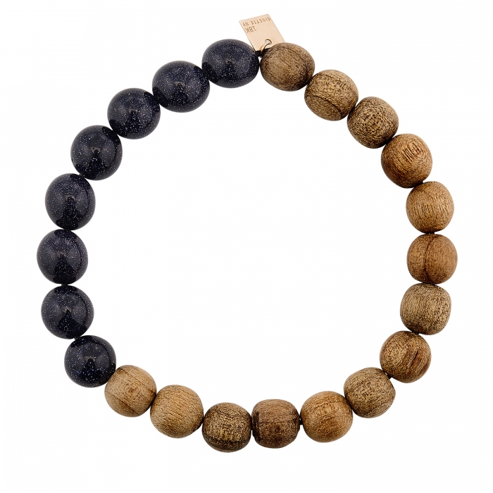 Chromatic Hues Wood Bead Rope Bracelets | Anju Jewelry