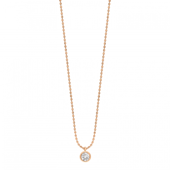NECKLACE - Lonely diamond on chain | Ginette NY