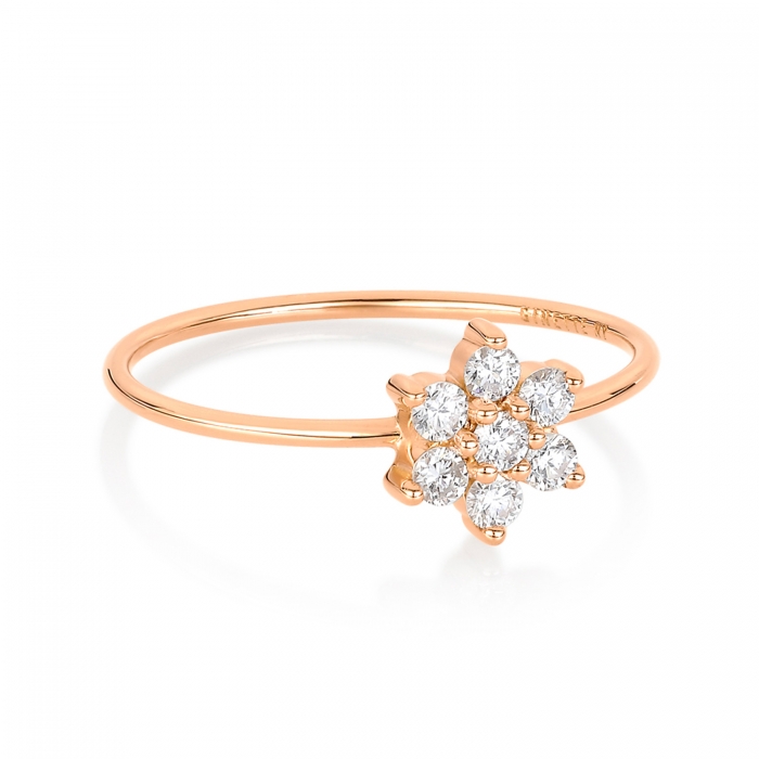 Diamond Star Ring | 18k Gold Ring | 6 Ice - 6 ICE