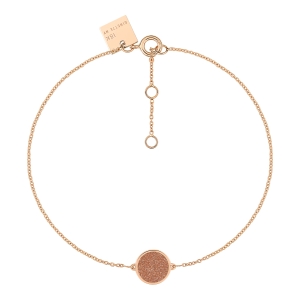 mini ever gold sandstone disc bracelet