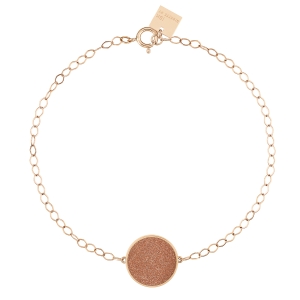 ever gold sandstone disc bracelet