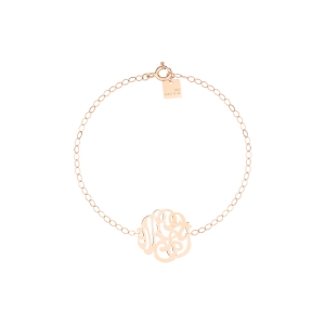 baby lace monogram bracelet