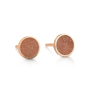 ever gold sandstone disc studs