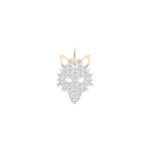 diamond wolf charm