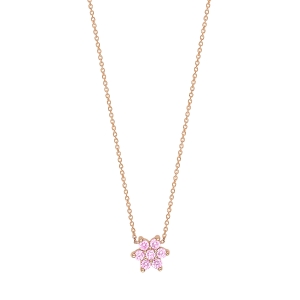 pink sapphire star necklace