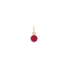 coral tiny bead charm