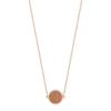 mini ever gold sandstone disc necklace