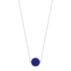 mini ever lapis white gold disc necklace