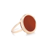 baby red agate disc ring