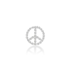 solo diamond peace & love stud