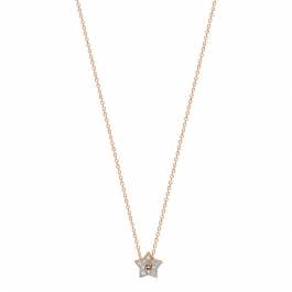 NECKLACE - Mini diamond milky way open star necklace | Ginette NY