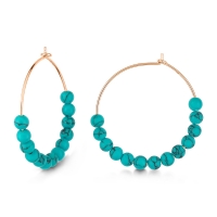 maria turquoise hoops