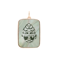 bliss black MOP buddha charm