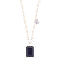 duo midnight diamond & blue sandstone necklace