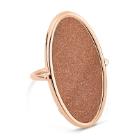 ellipse gold sandstone ring