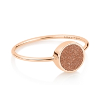 mini ever gold sandstone disc ring