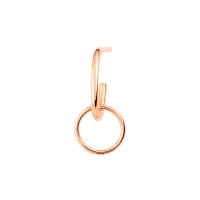 solo tiny circle drop earring