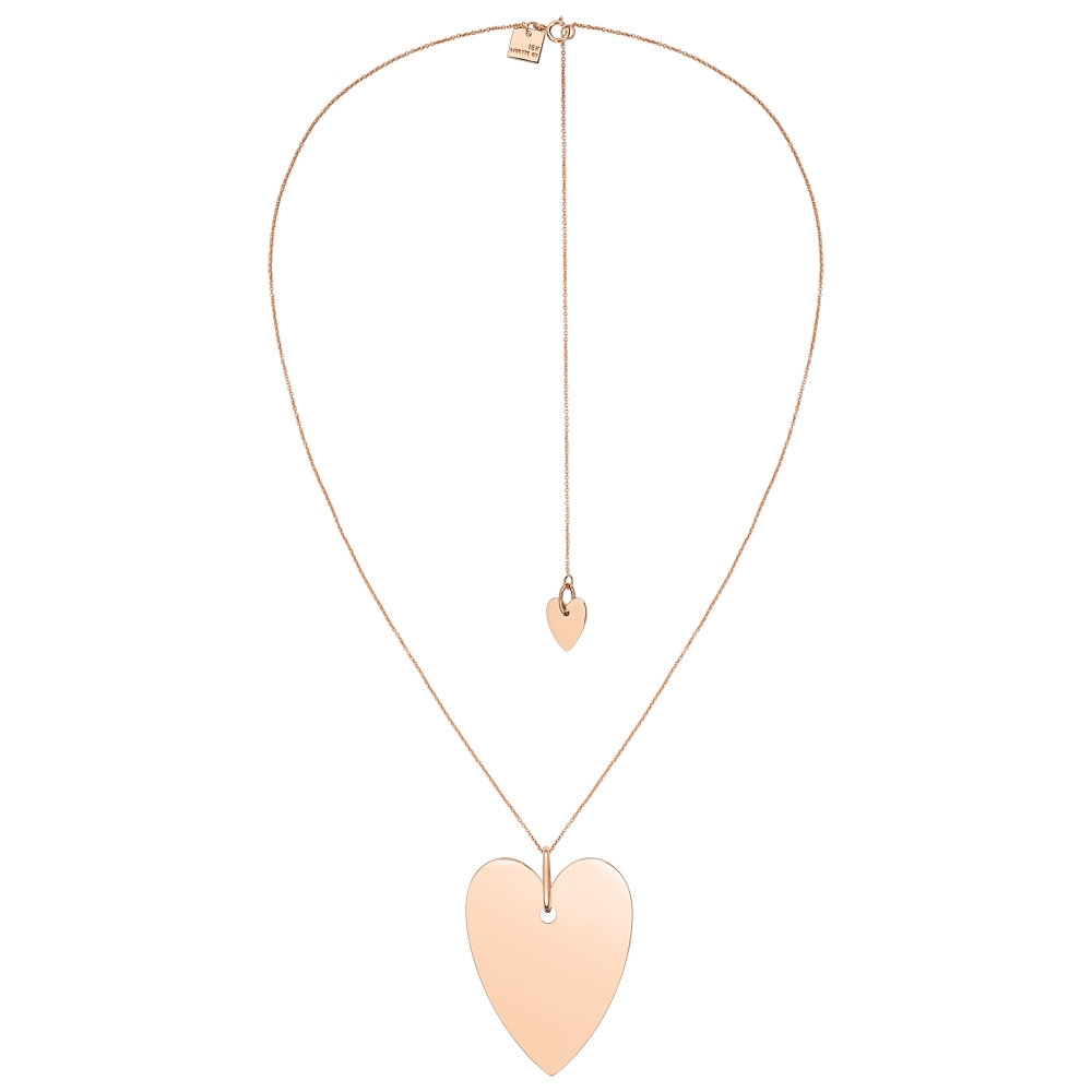 NECKLACE - Angèle jumbo heart on chain | Ginette NY